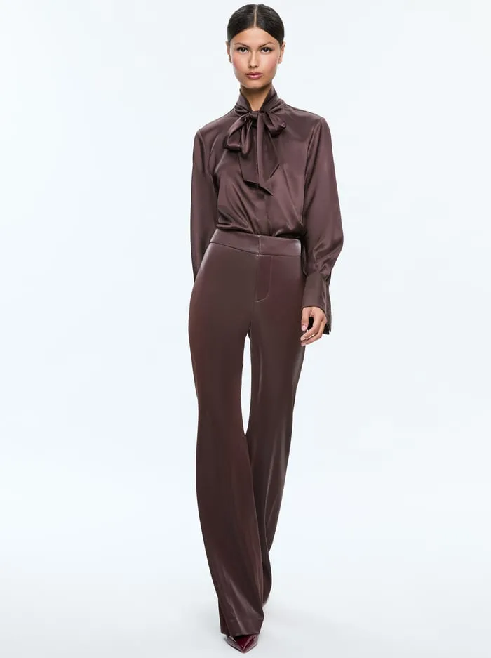 Pants Women Alice Olivia Andrew Vegan Pant Espresso