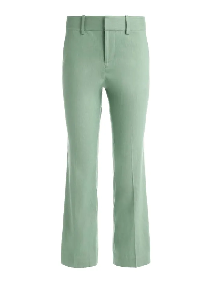 Pants Women Alice Olivia Janis Low Rise Cropped Flare Pant Sage