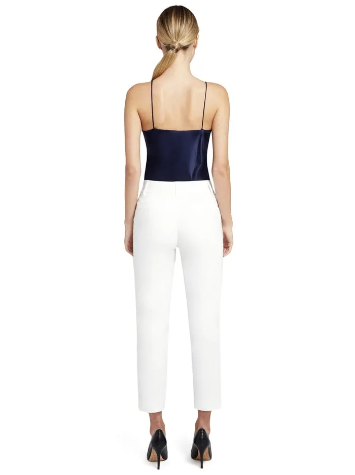 Pants Women Alice Olivia Stacey Slim Trouser White