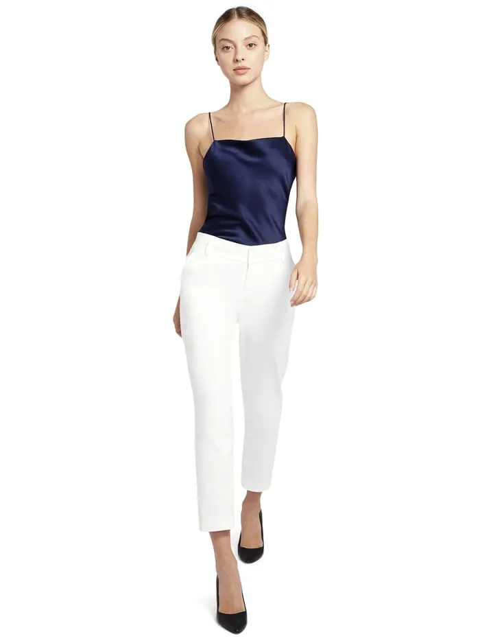 Pants Women Alice Olivia Stacey Slim Trouser White