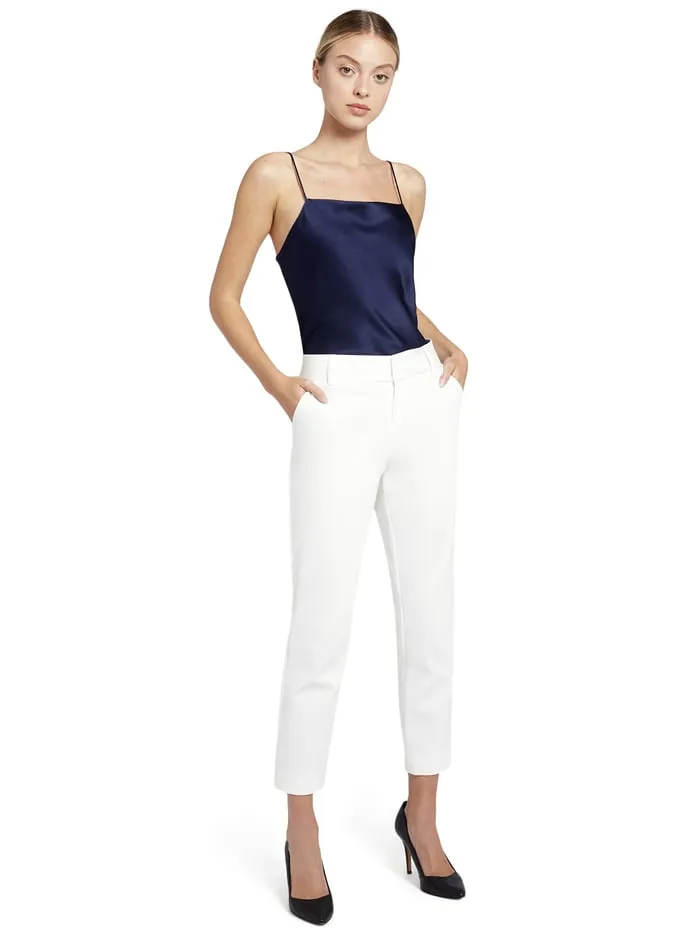Pants Women Alice Olivia Stacey Slim Trouser White