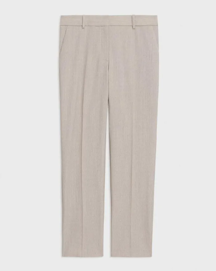 Pants Women Theory Treeca Pant In Good Wool Sand Melange