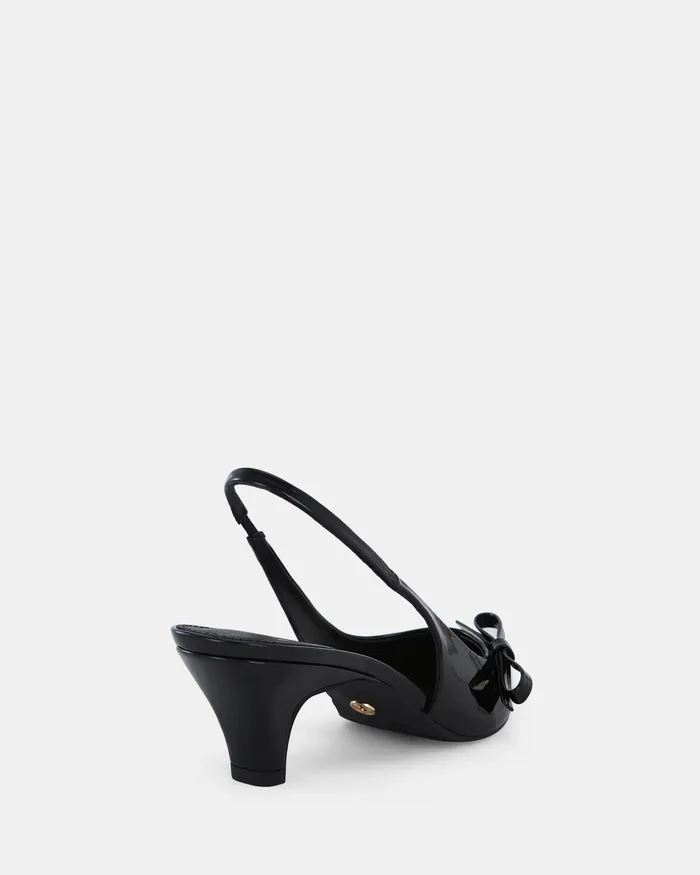 Party INGARIE Black Patent Kitten Heels NOVO Shoes Women