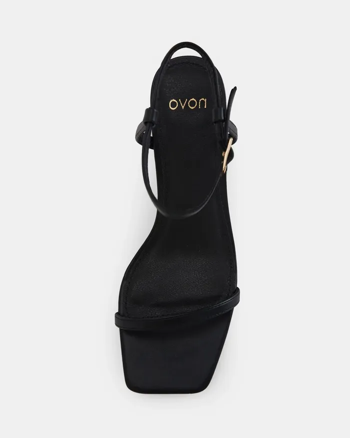 Party UNDERCOVER BLACK Heeled Sandals NOVO Shoes Women