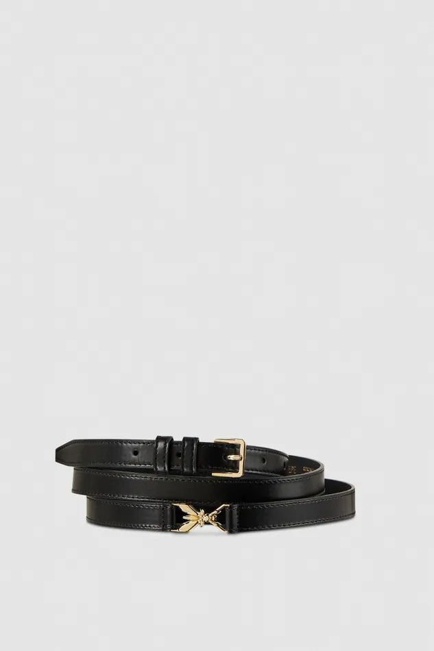 Patrizia Pepe Belts Leather Belt With Metal Buckle Black 8211 Women