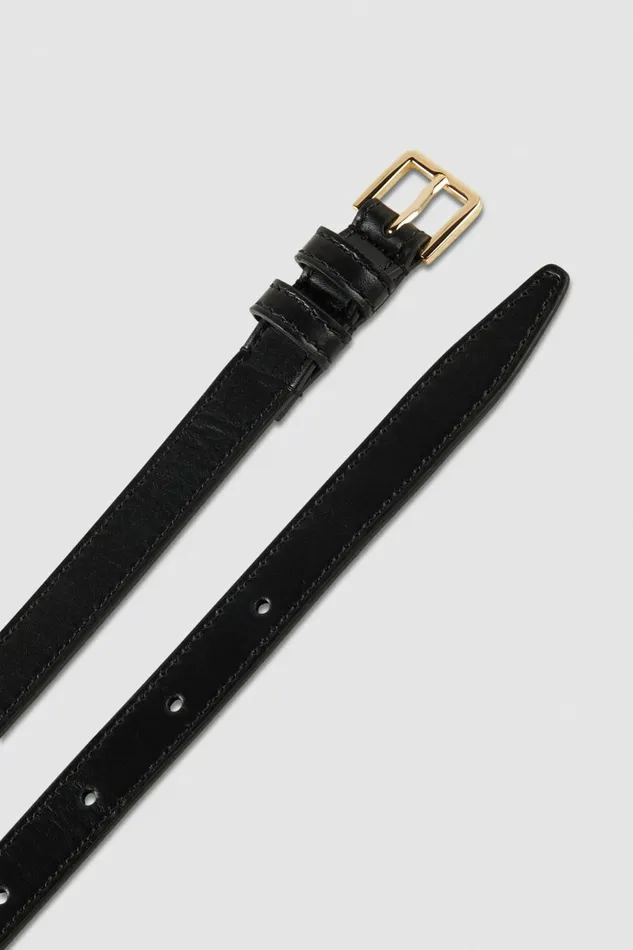 Patrizia Pepe Belts Leather Belt With Metal Buckle Black 8211 Women