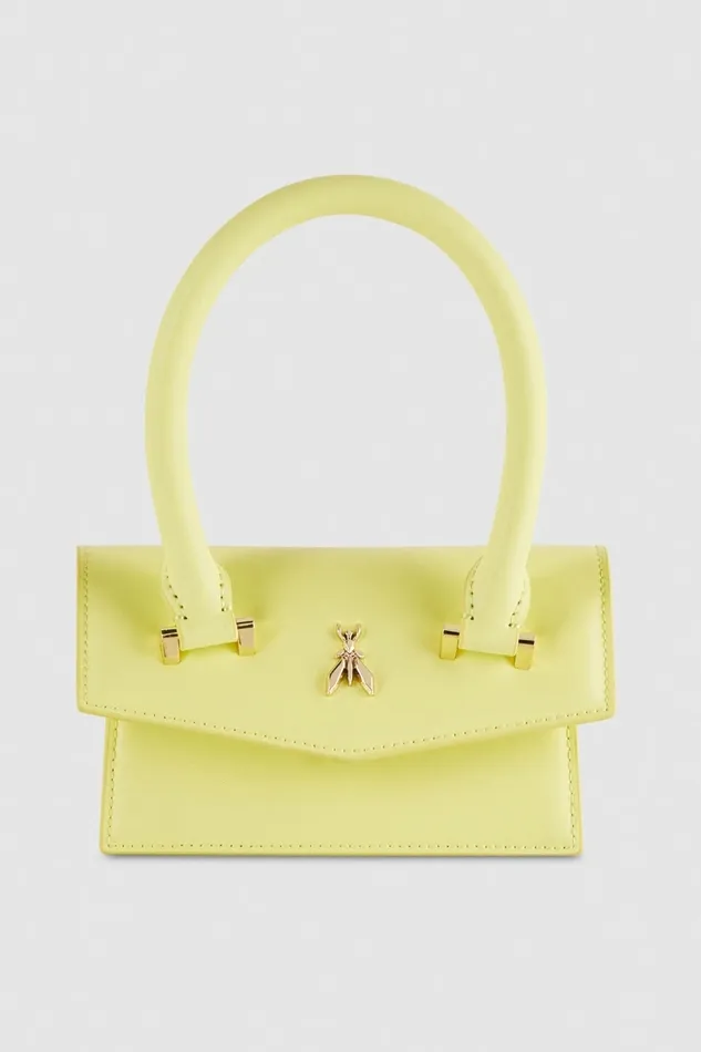 Patrizia Pepe Crossbodys Fly Bamby Leather Mini Shoulder Bag Yellow 8211 Women Patrizia Pepe Crossbodys Fly Bamby Leather Mini Shoulder Bag Yellow 8211 Women