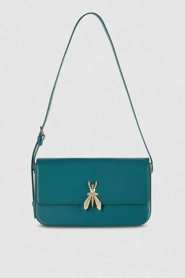 Patrizia Pepe Crossbodys Leather Bag With Shoulder Strap Green 8211 Women