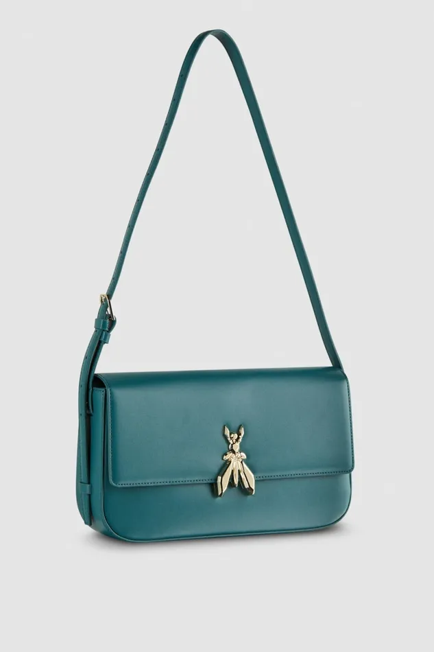 Patrizia Pepe Crossbodys Leather Bag With Shoulder Strap Green 8211 Women