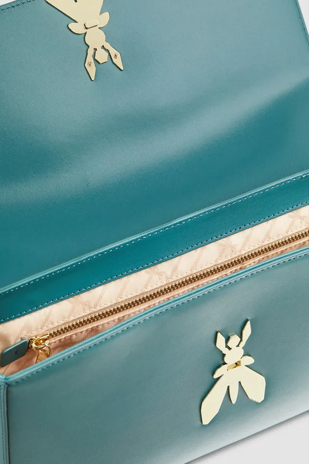 Patrizia Pepe Crossbodys Leather Bag With Shoulder Strap Green 8211 Women
