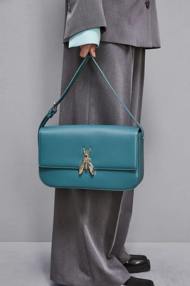 Patrizia Pepe Crossbodys Leather Bag With Shoulder Strap Green 8211 Women