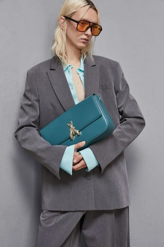 Patrizia Pepe Crossbodys Leather Bag With Shoulder Strap Green 8211 Women
