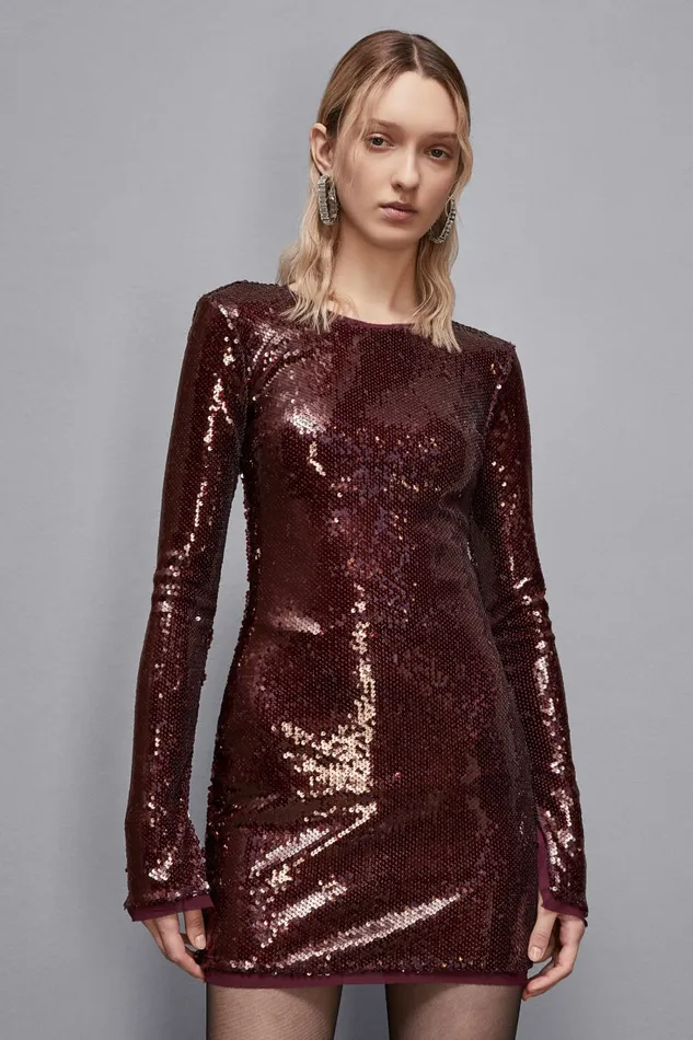 Patrizia Pepe Dresses Sequin Dress Red 8211 Women