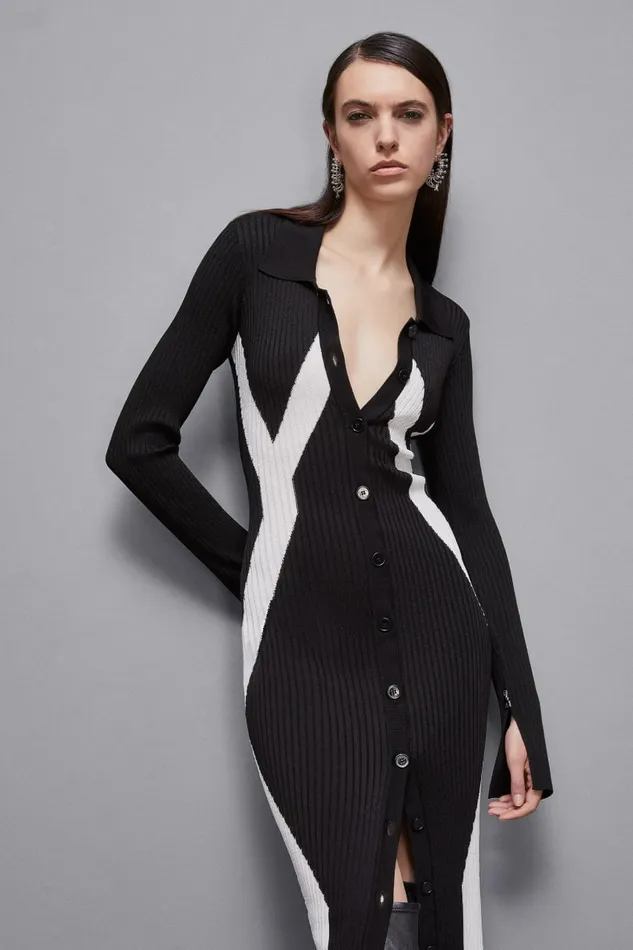 Patrizia Pepe Dresses Viscose Blend Shirt Dress Black 8211 Women