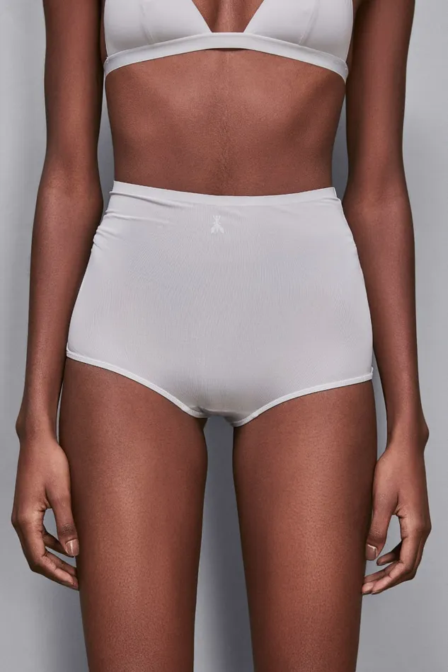 Patrizia Pepe Lingerie And Beachwear HighWaisted Briefs Grey 8211 Women