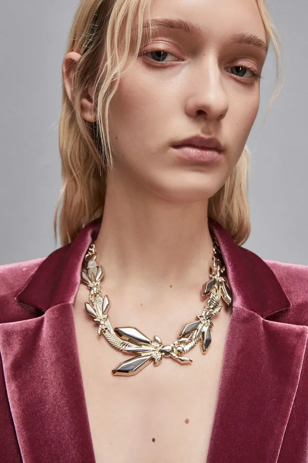 Patrizia Pepe Necklaces GoldColored Flat Necklace Gold 8211 Women