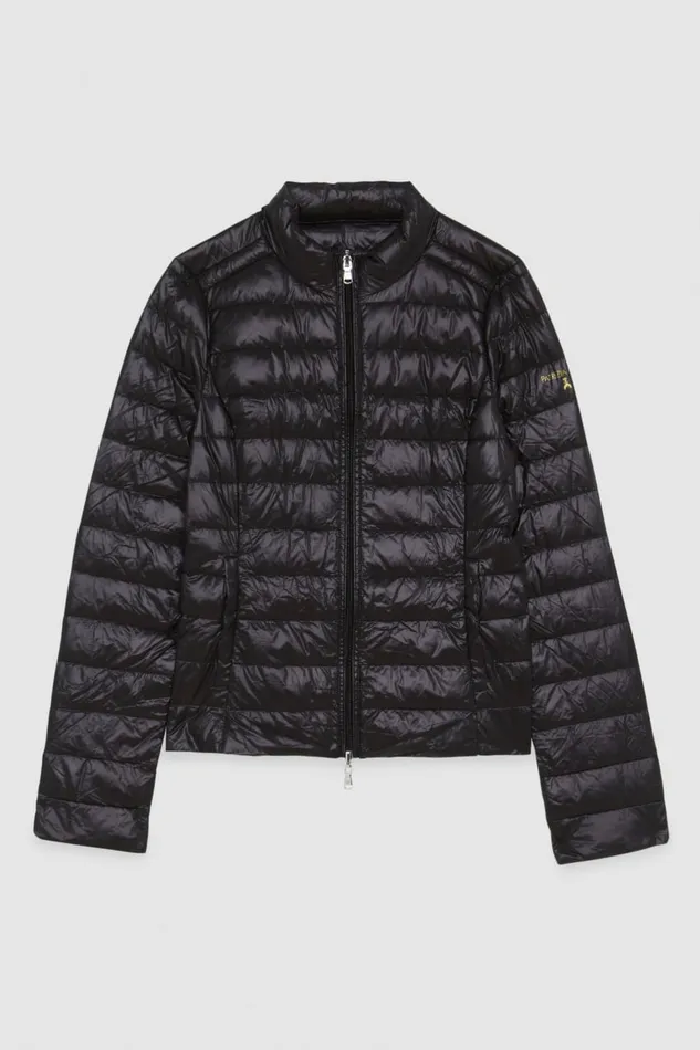 Patrizia Pepe Outerwear Reversible Down Proof Nylon Down Jacket Black 8211 Women