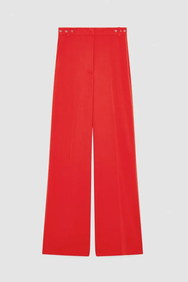 Patrizia Pepe Pants and Jeans Essential Crepe PalazzoFit Pants Red 8211 Women