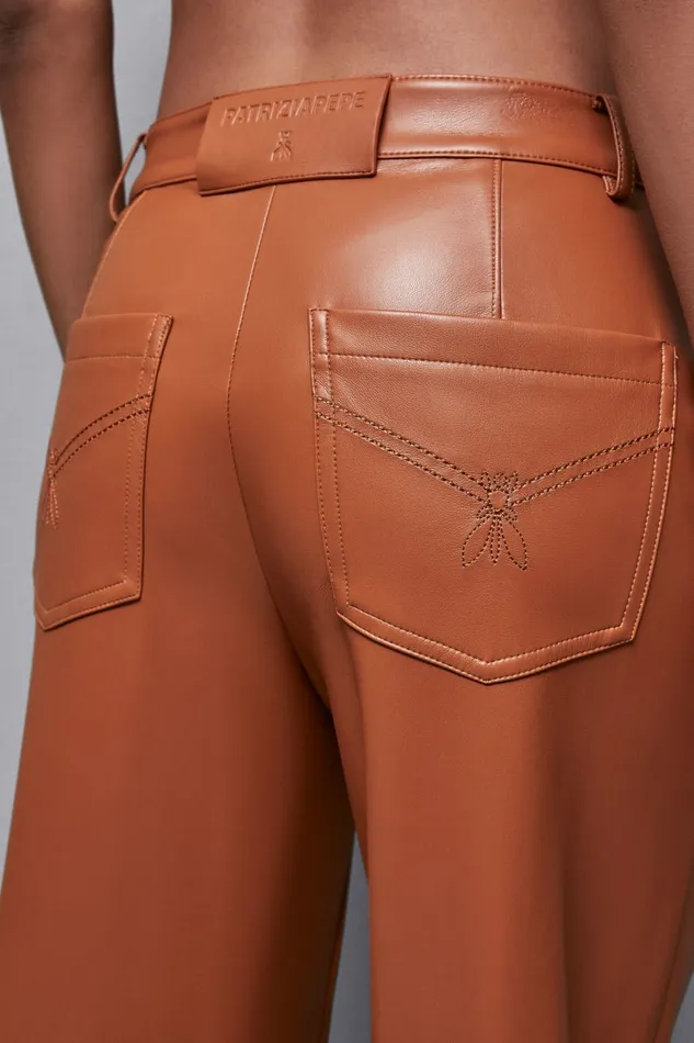 Patrizia Pepe Pants and Jeans LowWaisted Pants Brown 8211 Women