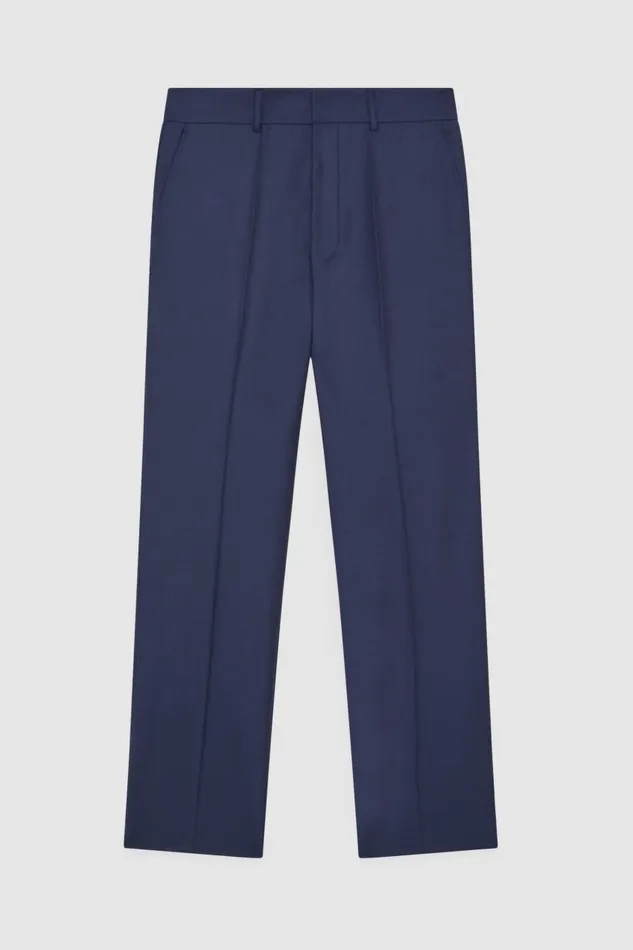 Patrizia Pepe Pants StraightFit Cool Wool Pants Blue 8211 Men