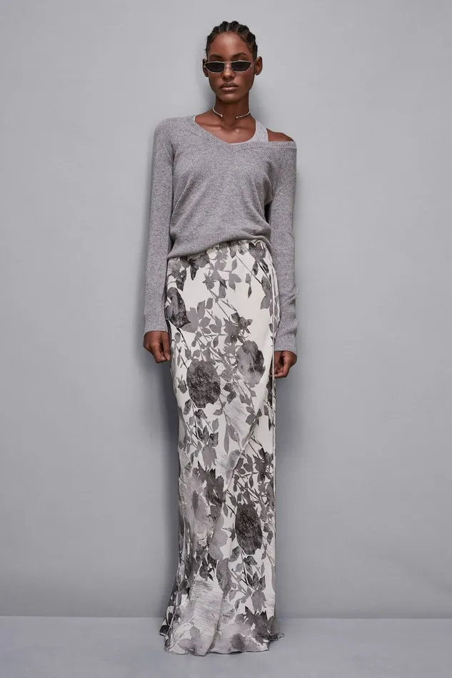 Patrizia Pepe Skirts Floral Print Long Skirt Ff31 8211 Women