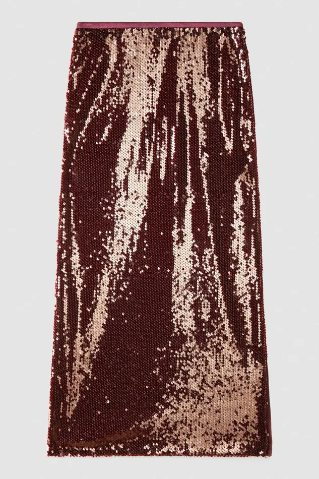 Patrizia Pepe Skirts Sequin Skirt Red 8211 Women