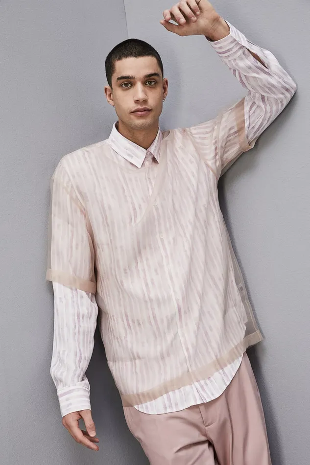 Patrizia Pepe Tops and Shirts Soft Twill Viscose Shirt Blue 8211 Men