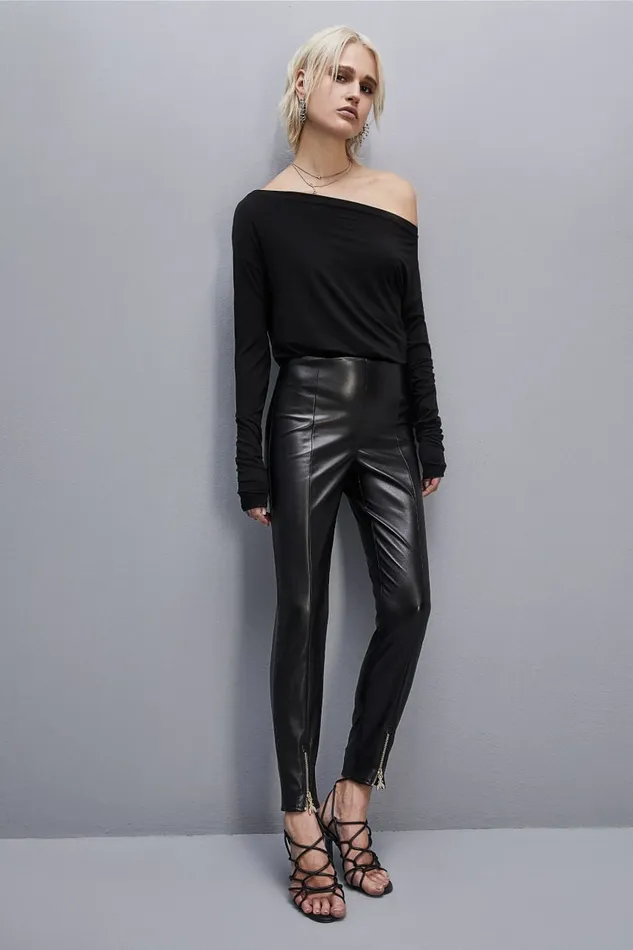 Patrizia Pepe Tops Essential LongSleeved TShirt Black 8211 Women