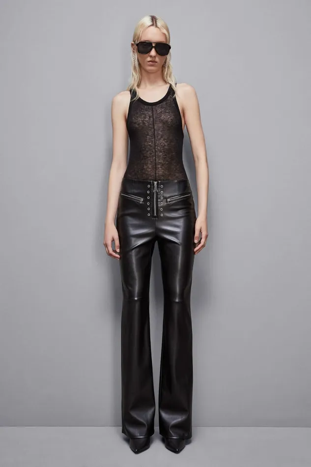 Patrizia Pepe Tops Essential Wool Sleeveless Top Black 8211 Women