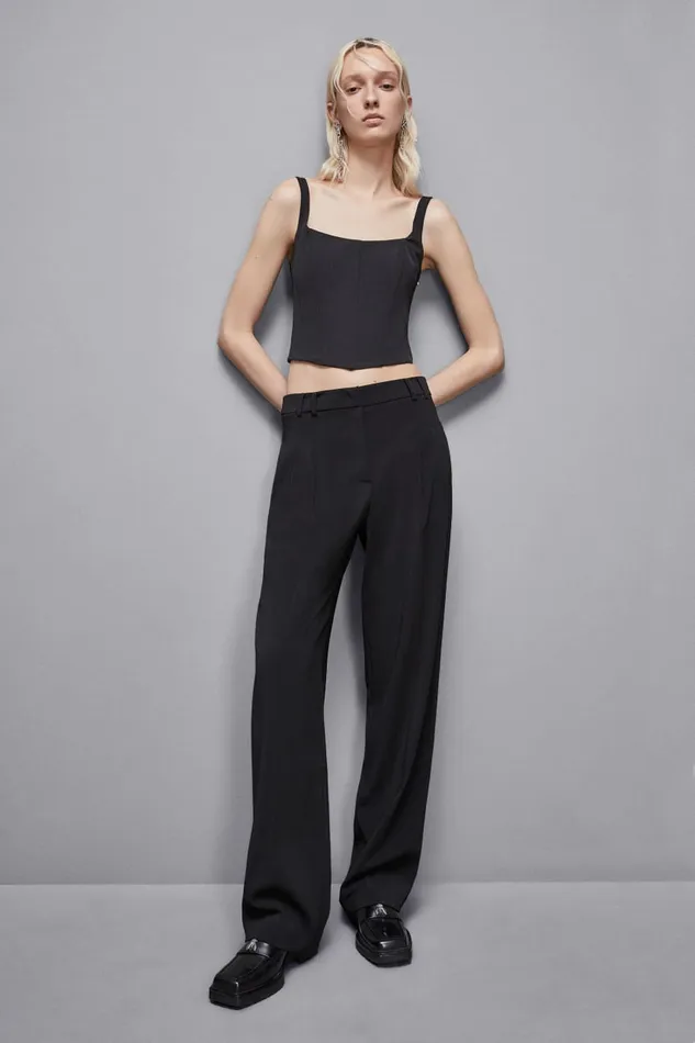 Patrizia Pepe Tops Stretch Fabric Bustier Top Black 8211 Women