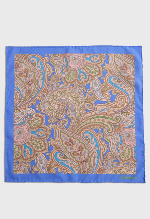 Paulstuart Habotai Silk Summer Paisley Pocket Square Berry Mens Pocket Squares Paulstuart Habotai Silk Summer Paisley Pocket Square Berry Mens Pocket Squares