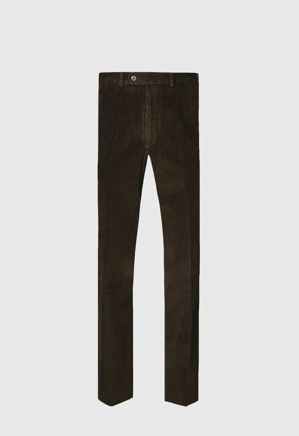Paulstuart Pants Mens Cotton Corduroy Newton Pant Dark Brown