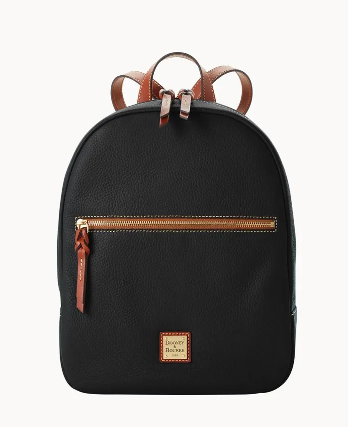 Pebble Grain Ronnie Backpack Black Woman Dooney and Bourke Backpacks