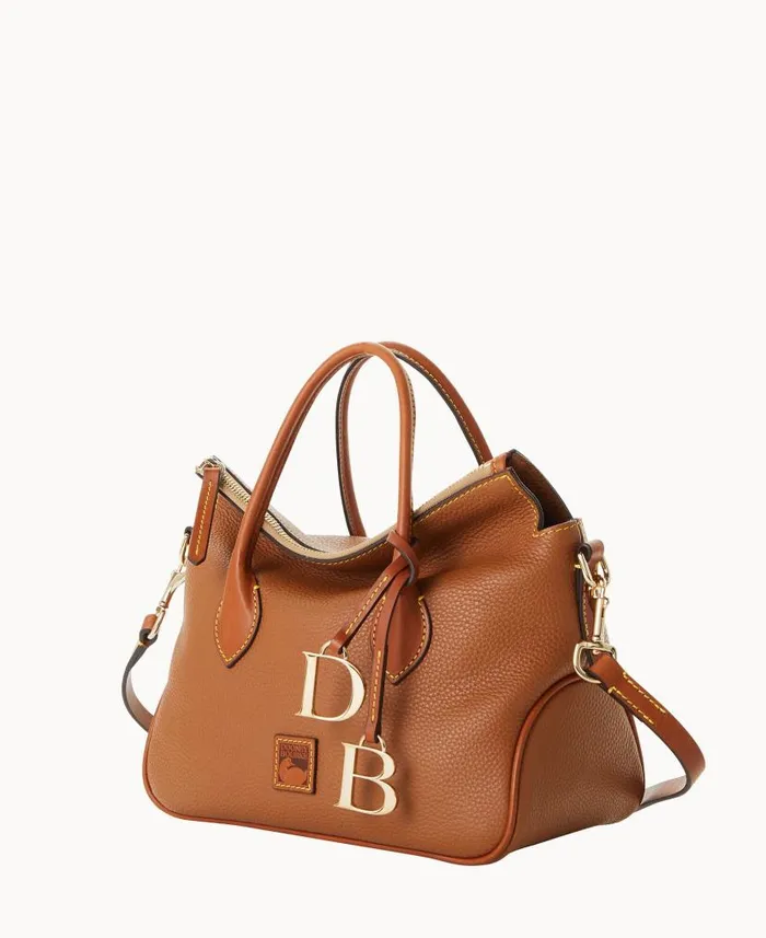Pebble Grain Satchel Caramel Woman Dooney and Bourke Satchels Pebble Grain Satchel Caramel Woman Dooney and Bourke Satchels