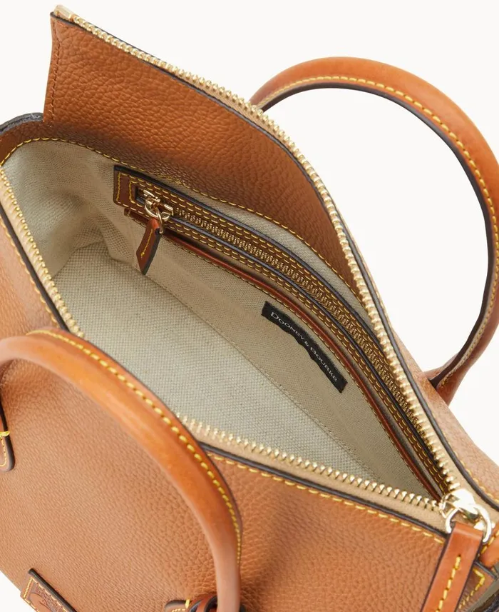 Pebble Grain Satchel Caramel Woman Dooney and Bourke Satchels Pebble Grain Satchel Caramel Woman Dooney and Bourke Satchels