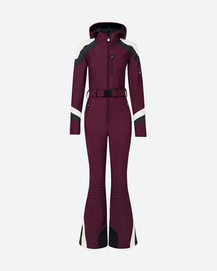 Perfect Moment Allos Ski Suit Burgundy Women Ski Suits