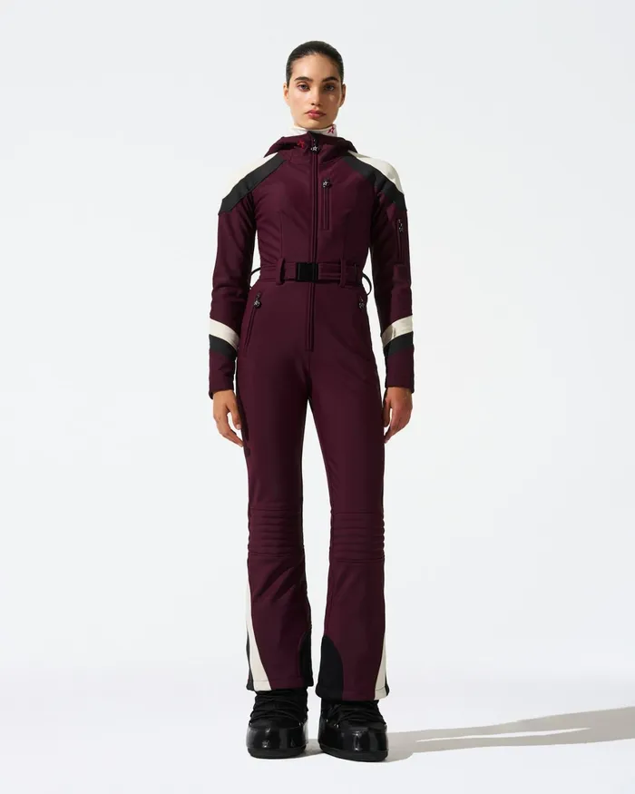 Perfect Moment Allos Ski Suit Burgundy Women Ski Suits
