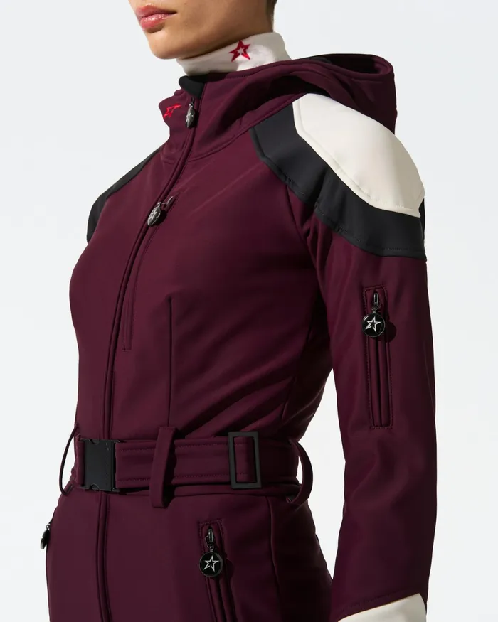 Perfect Moment Allos Ski Suit Burgundy Women Ski Suits