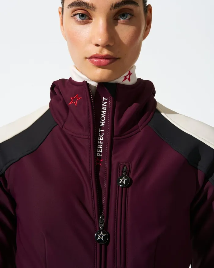 Perfect Moment Allos Ski Suit Burgundy Women Ski Suits
