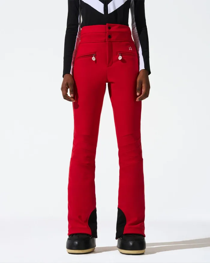 Perfect Moment HighWaist Aurora Flare Ski Pant Red Women Pants