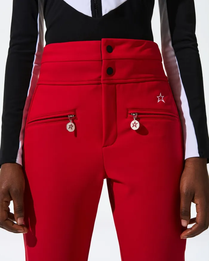 Perfect Moment HighWaist Aurora Flare Ski Pant Red Women Pants