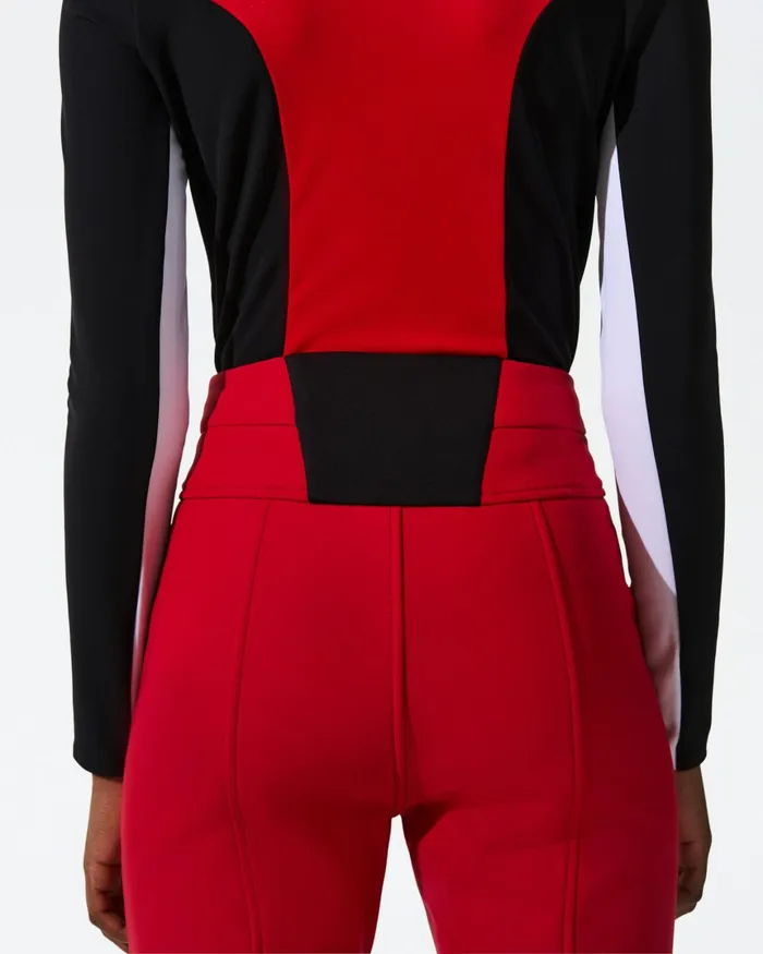 Perfect Moment HighWaist Aurora Flare Ski Pant Red Women Pants