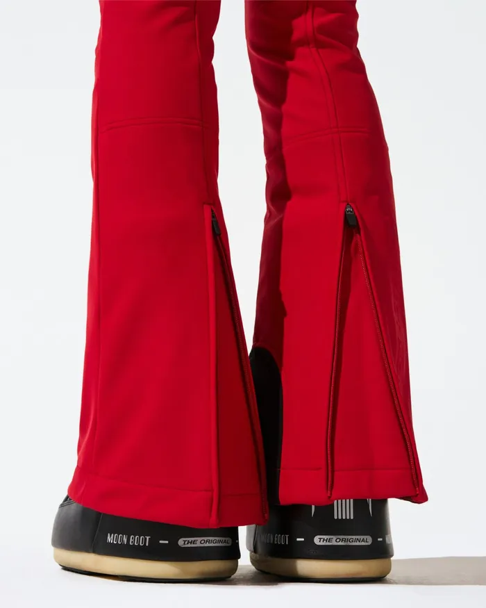 Perfect Moment HighWaist Aurora Flare Ski Pant Red Women Pants