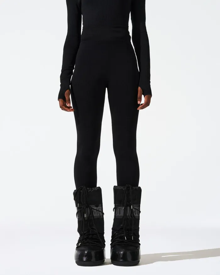 Perfect Moment Seamless Legging Black Women Base Layers