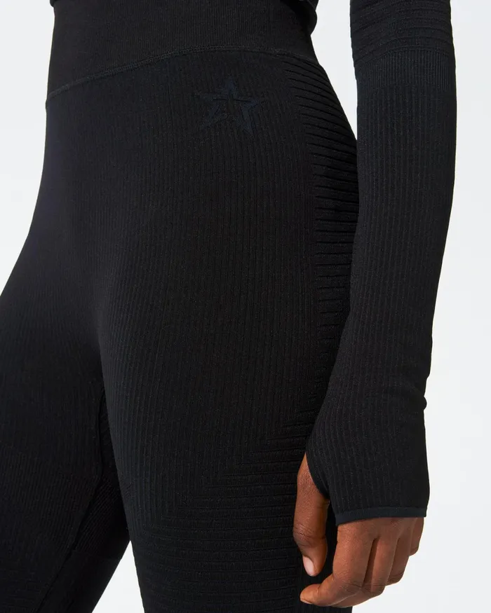 Perfect Moment Seamless Legging Black Women Base Layers