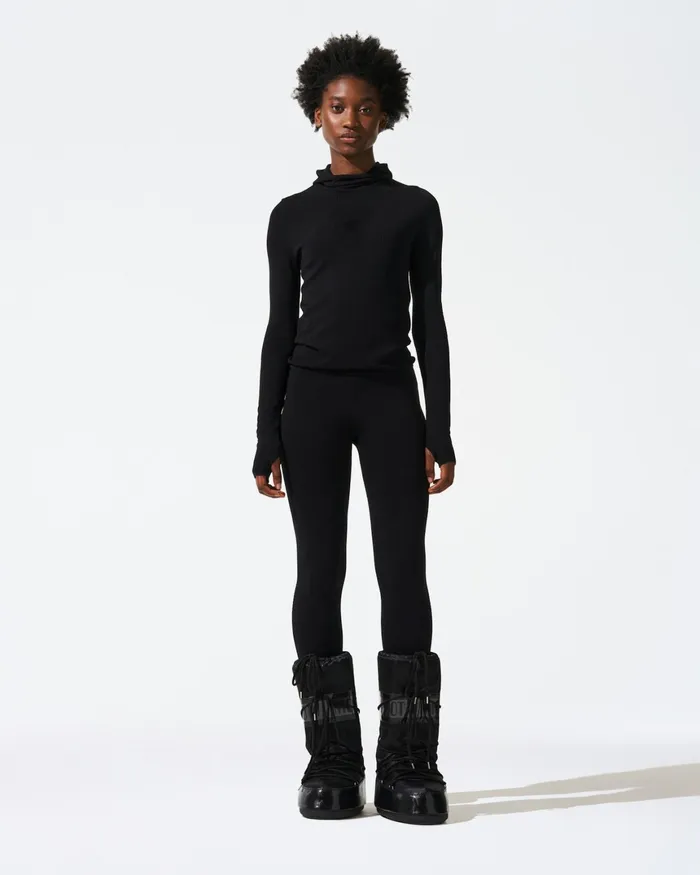 Perfect Moment Seamless Legging Black Women Base Layers