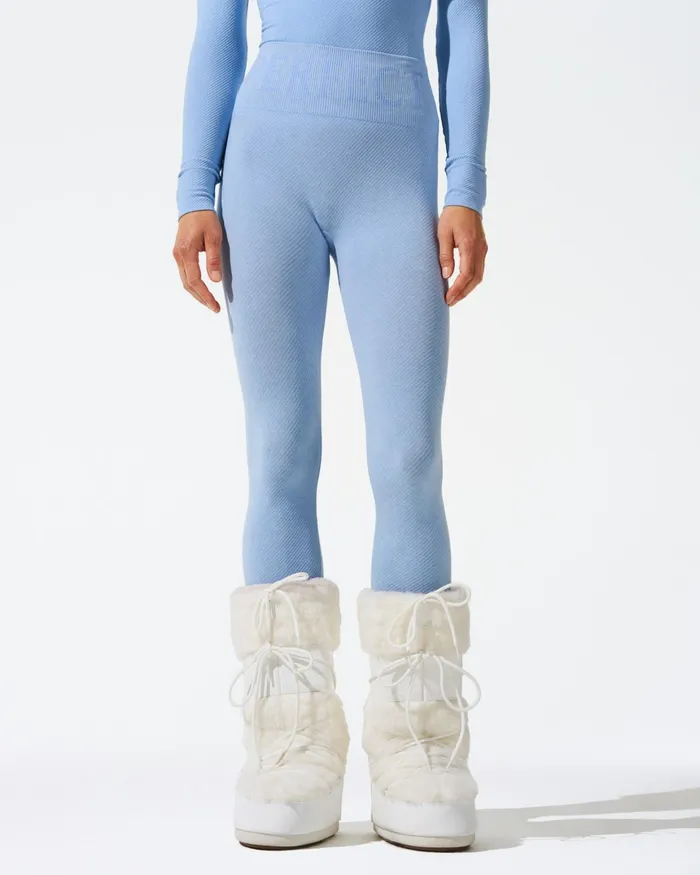 Perfect Moment Seamless Thermal Legging Bluebird Blue Women Base Layers