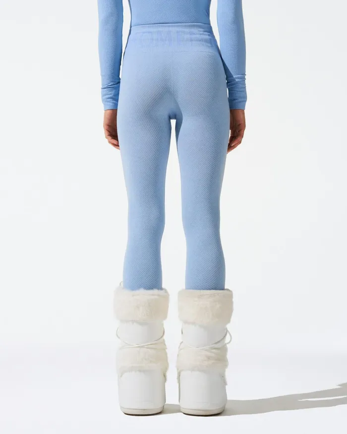 Perfect Moment Seamless Thermal Legging Bluebird Blue Women Base Layers