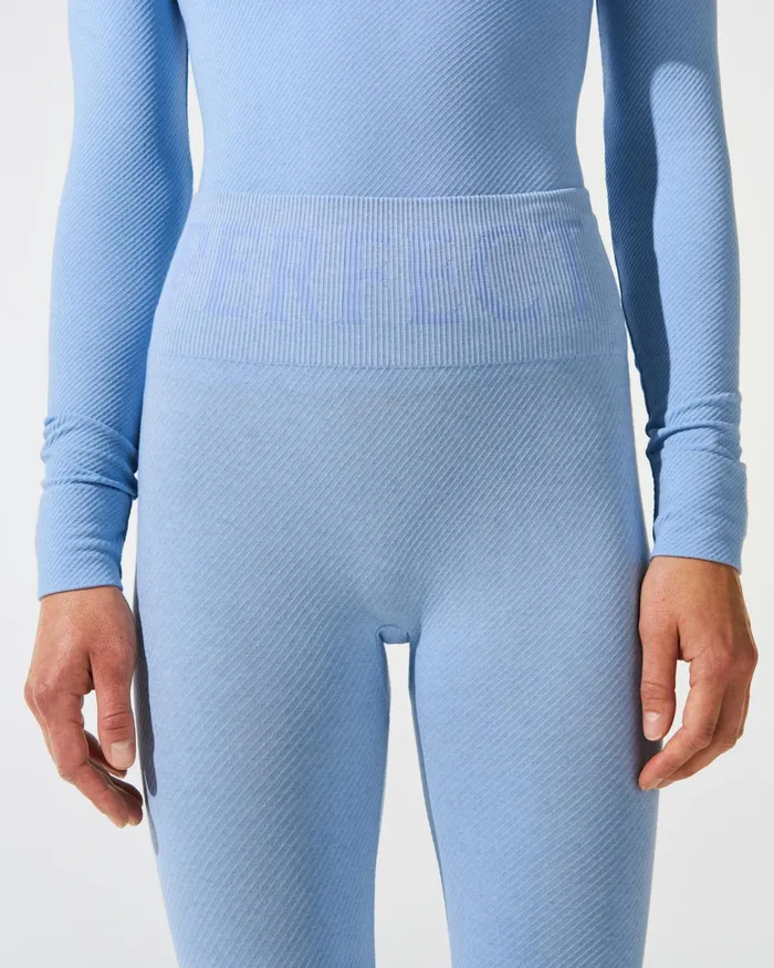 Perfect Moment Seamless Thermal Legging Bluebird Blue Women Base Layers