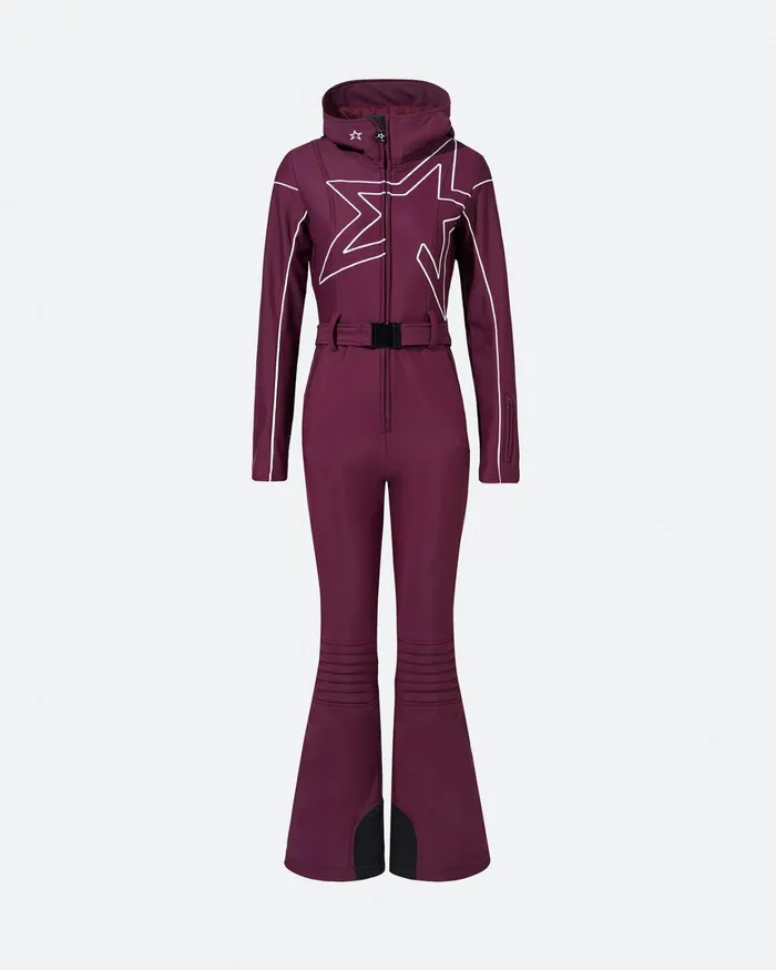 Perfect Moment Star Ski Suit Burgundy Women Ski Suits